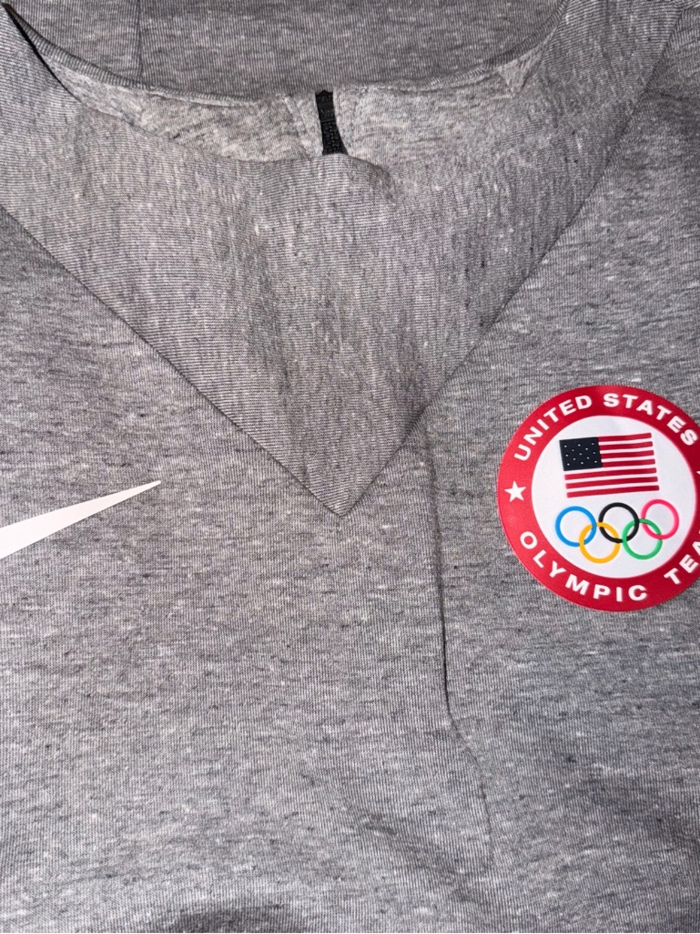 Nike Gray USA Olympic Women's Jersey with White Swoosh - Picture 5 of 6